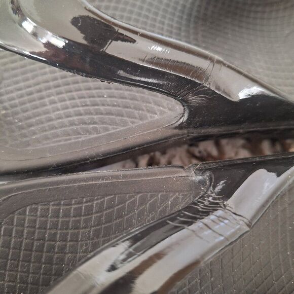 Oofos Black  Flip Flops Size w 8 thong style sandals comfort - Picture 6 of 8